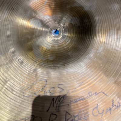Russ McKinnon's, Tower of Power, Sabian - 20" HH (?) Ride Cymbal 2710g, SIGNED!! 1988-1989 image 13