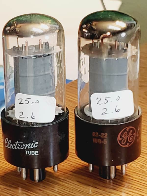 GE 6V6GT Matched Pair MaxiMatcher2 tested (2)tube lot image 1