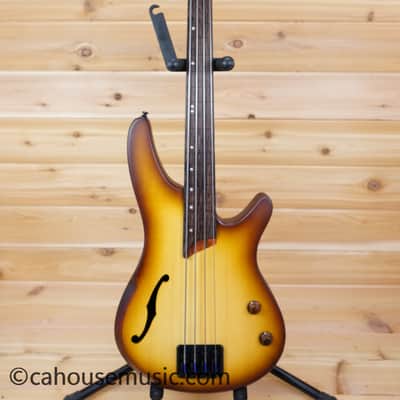 Ibanez SRH500F-NNF Bass Workshop Fretless Soundgear - Natural Browned Burst Flat image 11