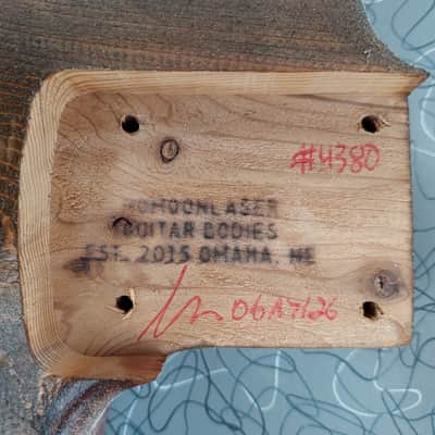 Guitar Body Jazzmaster Style Nitro Finish Reclaimed Barncaster Cedar Nomoonlaser image 4