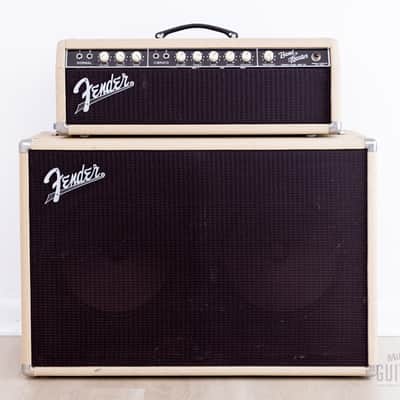 1962 Fender Bandmaster Vintage Pre-CBS Tube Amp Blonde w/ 2x12 Cab, Oxford 12L6 image 1