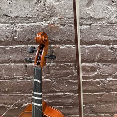 Josef Florenz Luby (Schonbach) 4/4 Violin Outfit w/ Bow & Hard Case – Used – Needs Chinrest Hardware Replacement image 5