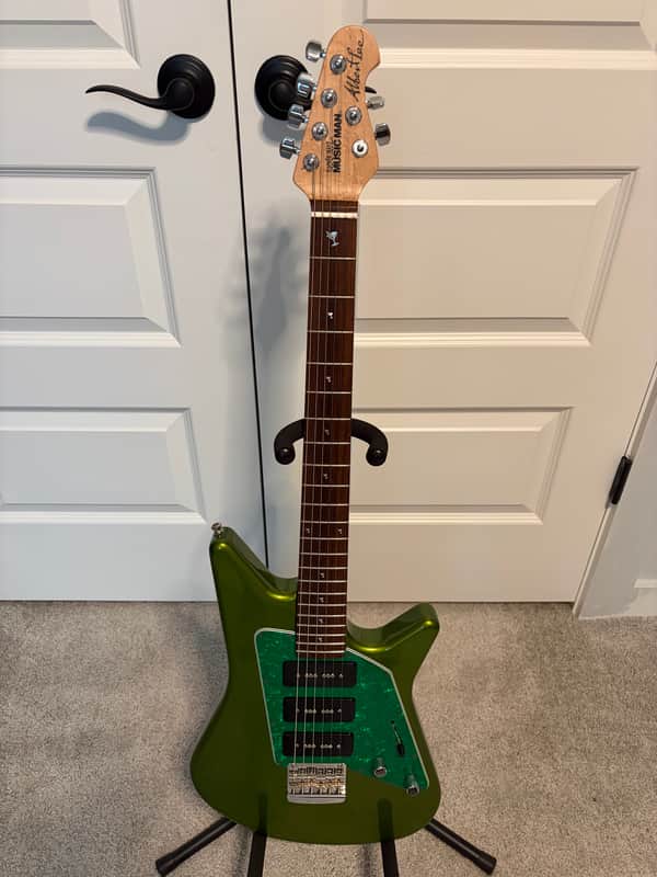 Ernie Ball Music Man Albert Lee Dargie Delight MM-90 2006 - Martini Olive Green image 1