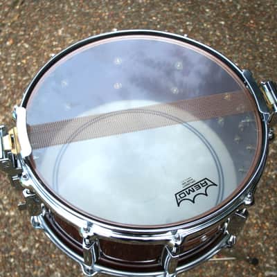 Vintage 1987 Yamaha Recording Custom Snare Drum Birch 14X6 Cherry wood SD096 image 5