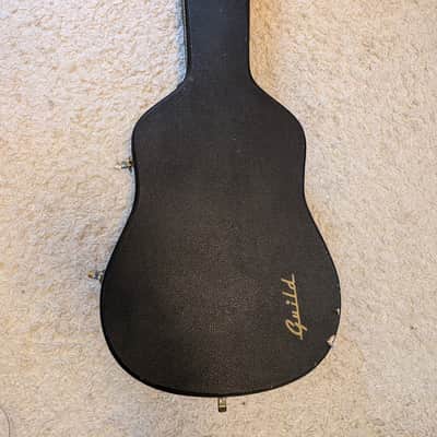Six-String Lute / Bowl Back Guitar with Guild Hardshell Case, German Antique image 12