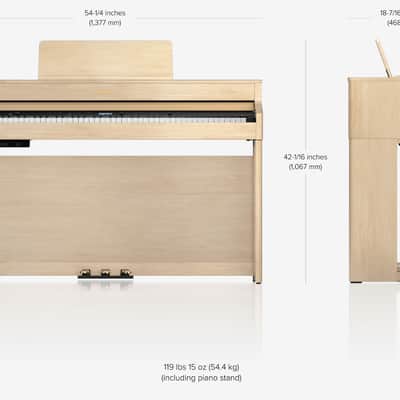 Roland HP702 88-Key Digital Upright Piano 2019 - Present - Charcoal Black image 2