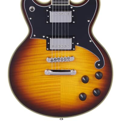 D'Angelico Deluxe Brighton - Vintage Sunburst (DADBRIVSBNS) image 5