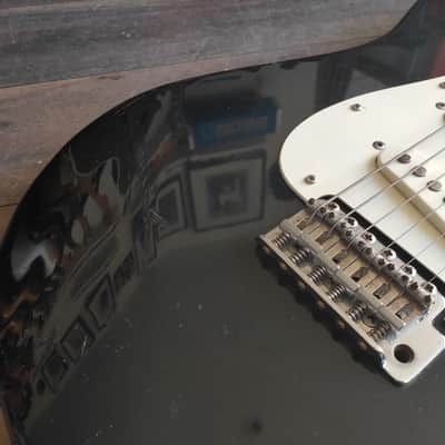 1976 Westminster Japan Stratocaster Matsumoku Electric Guitar (Black) image 3