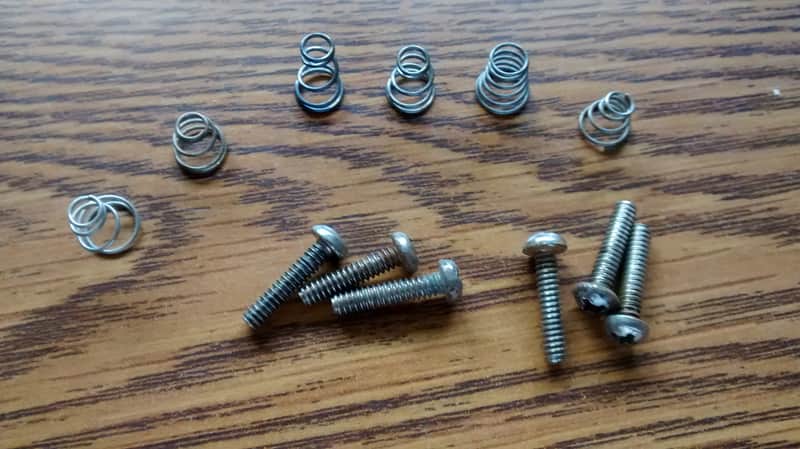 1960s-1970s Fender Stratocaster Pickup Screw set & springs Original Vintage  luthier parts for project 60s 70s image 1