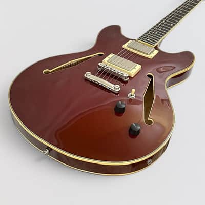 D'Angelico Excel DC Tour Collection Semi Hollowbody Electric Guitar - Solid Wine image 10