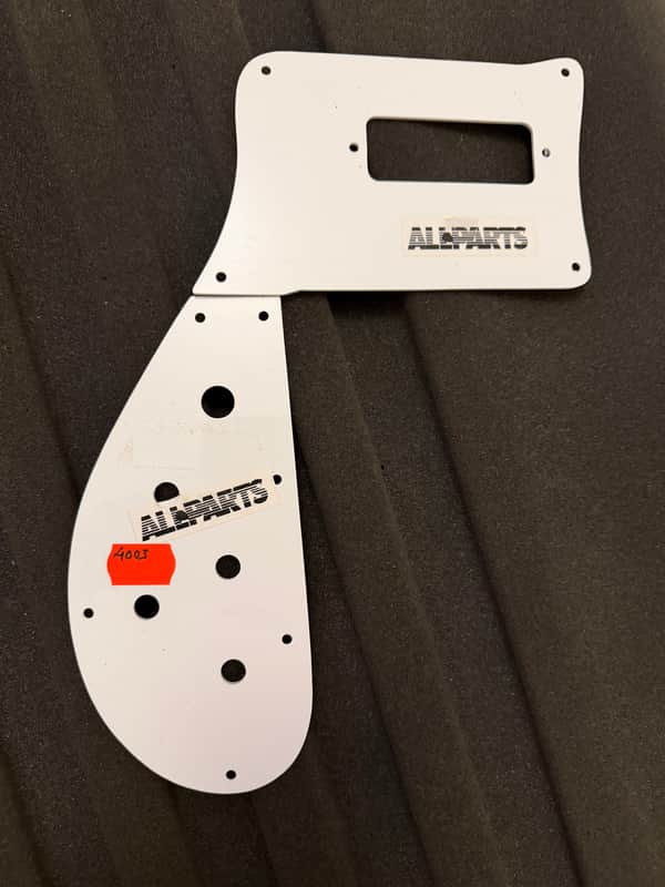 Allparts Rickenbacker 4003 bass Pickguard assembly - White image 1
