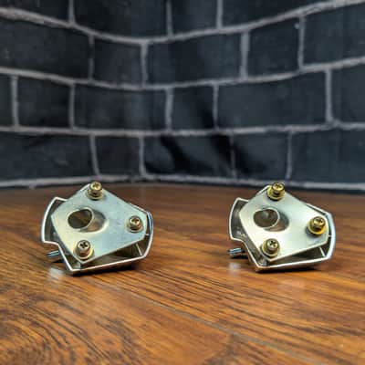 Tama Swingstar Bass Drum Spur Mounts – Vintage 1980s Chrome – Made in Japan – Legendary Grip & Stability image 6