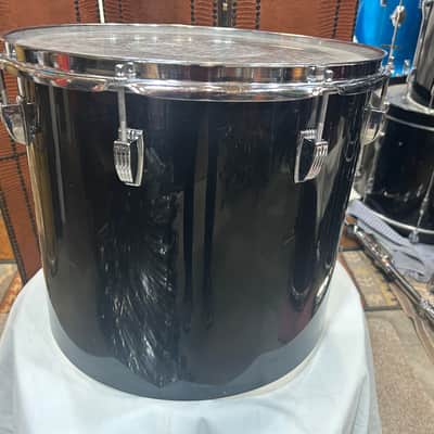 Ludwig 14" deep X 16" head Vistalite concert Tom (11285-1206) early 70's - Black Vistalite image 3