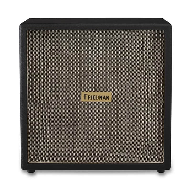 Friedman 4x12” Closed-Back Cabinet - 2 x Vintage 30 & 2 x Greenback Speakers - Vintage Grille Cloth image 1