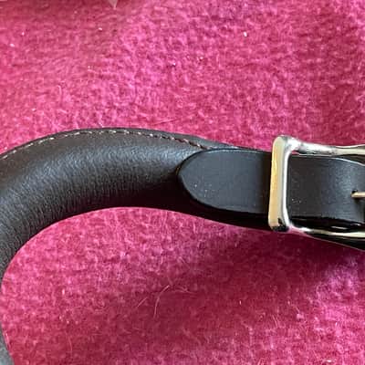 Leather BROWN buckle handle for Gibson case Guild Gretsch TKL Les Paul L5 es 275 SG Flying V / replaces figure 8 handle image 15