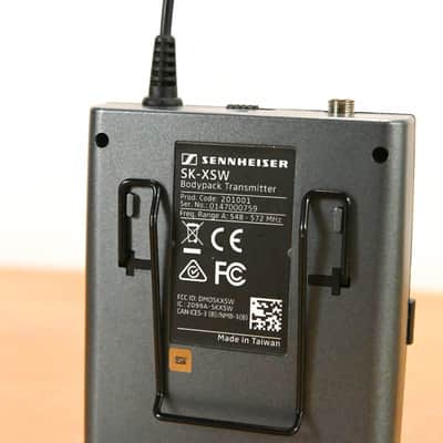 Sennheiser EM 10 Receiver w/ SK-XSW Bodypack - 548-572 MHz (NO PSU) CG01SCA image 15