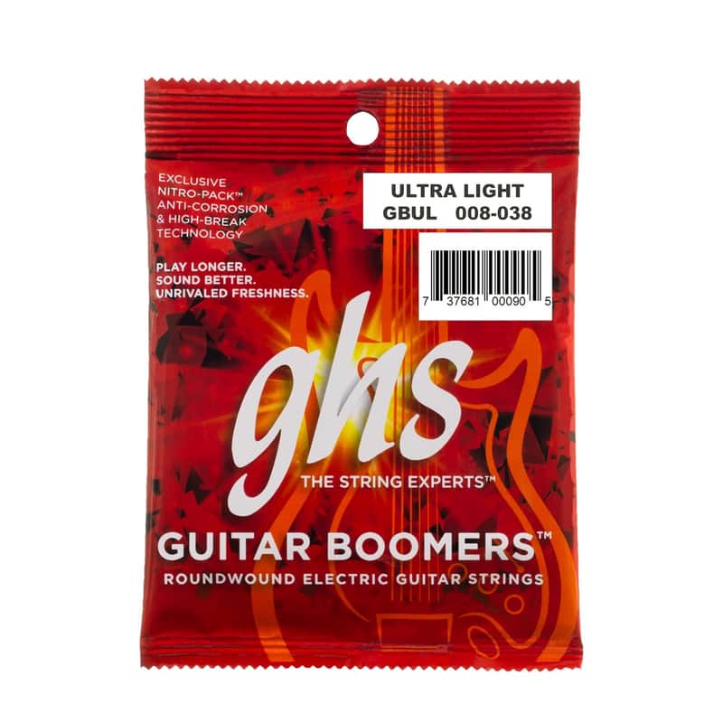 GHS GBUL Boomers Nickel Plated Steel Electric Guitar Strings 8-38 ULT image 1