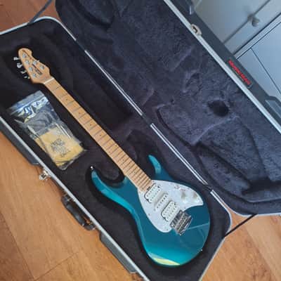 Ernie Ball Music Man Silhouette HSH Tremolo 2008 * Teal image 2