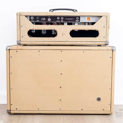 1962 Fender Tremolux Brown Panel Pre-CBS Blonde Piggyback Tube Amp 2x10 w/ Altec 425-8A image 9