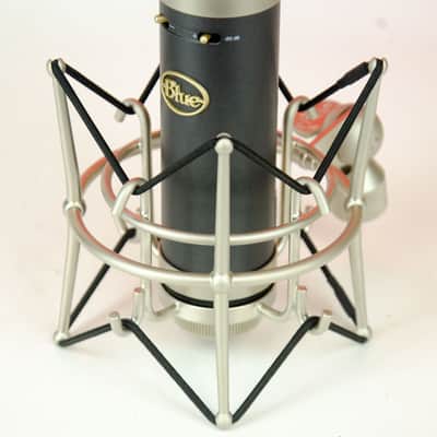 Used Blue Baby Bottle Large Diaphragm Cardioid Condenser Microphone, Dark Blue, Shock Mount image 4