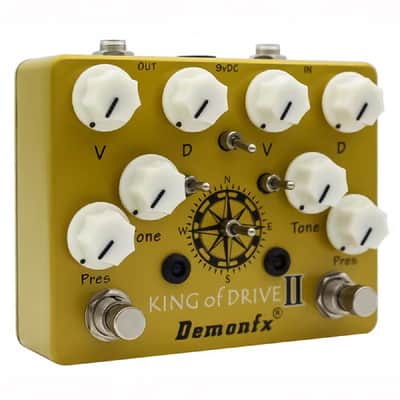 Demonfx KING of DRIVE II V4 Overdrive + Distortion PRO Dual Guitar FX Pedal US SHIP image 8