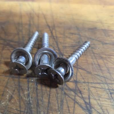 Vintage RARE 1960's USA Harmony Silvertone Kay 1 1/2 Inch Guitar Neck Screws & Grommets Luthier Parts #6 image 3
