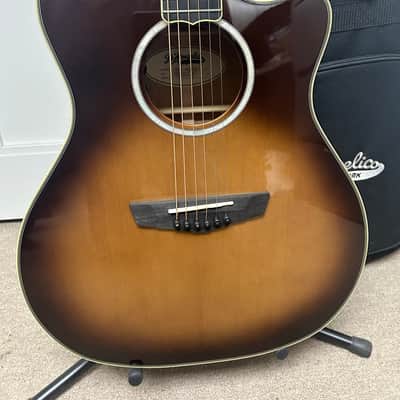D'Angelico Excel Gramercy Grand Auditorium Acoustic Guitar with Electronics - Autumn Burst image 2