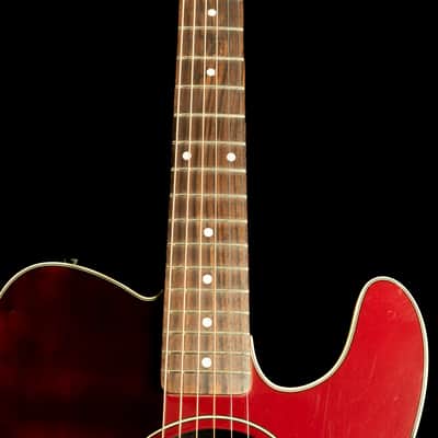 2005 Fender Telecoustic Electric-Acoustic Guitar | Fishman Electronics | Crimson Red | Telecaster Style image 10