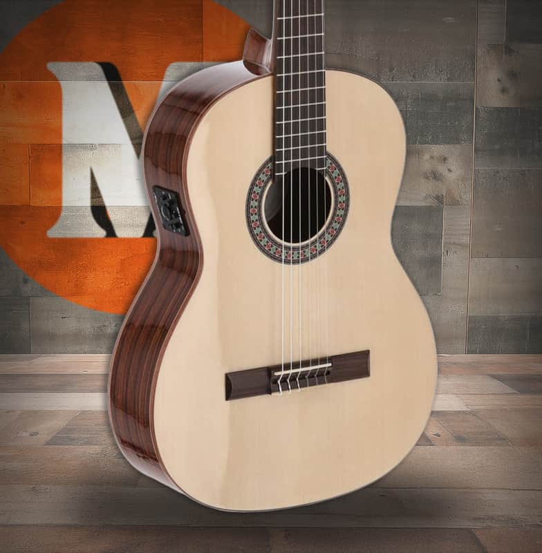 Manuel Rodriguez Exotica EX-SS-EA Santos Rosewood/Spruce 4/4 Gloss E-Acoustic (ES-SS-EA) image 1