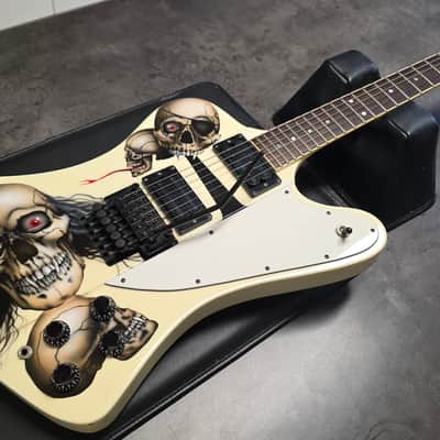 ESP The Phoenix Firebird Custom Shop EX IRON MAIDEN ARTIST OWNED TOUR GUITAR Jackson lawsuit headstock! Gibson body! Floyd Rose! image 2