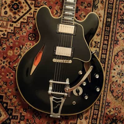 2023 Epiphone Shinichi Ubukata ES-355 ver.02 Ebony w/ OHSC | Gibson 57 Classic, Bigsby B700, Varitone Switch, Shinichi Ubukata Signature
