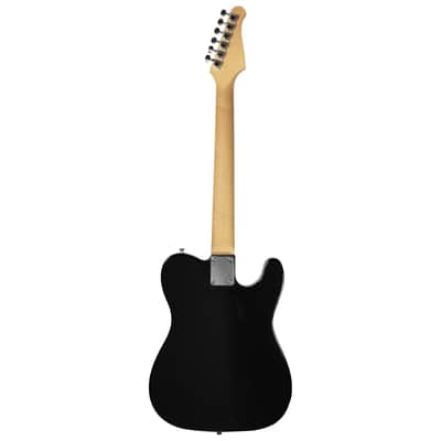 Sawtooth Left-Handed ET Series Black Electric Guitar w/ Aged White Pickguard - Includes: Gig Bag & Accessories image 6