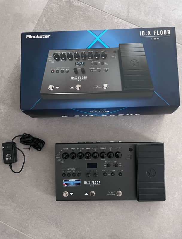 Blackstar ID: X Floor Two Stereo Multi-FX Guitar/Bass Pedal with Amp Models, Selectable Power Valve Response, FX, USB-C Connectivity, and Expression Pedal