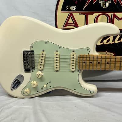 Squier Deluxe Roadhouse Strat Stratocaster Electric Guitar MIM - Made in Mexico - Olympic White image 2
