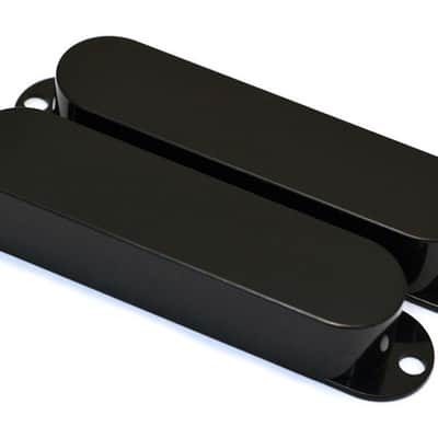 Genuine Fender Mustang/Duo-Sonic/Musicmaster/Bronco Guitar Pickup Covers - BLACK image 3