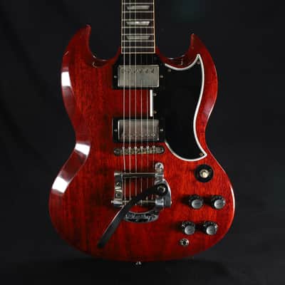 Gibson Custom 1961 Les Paul SG Standard Reissue Electric Guitar with Bigsby - Cherry Red, VOS 701 image 9