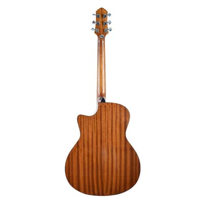 Crafter Silver Series 100 Dreadnought Cutaway Acoustic Electric Guitar - Brown image 2