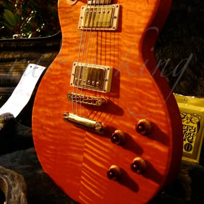 ULTRA RARE! * 2002 Gibson USA Les Paul Junior Special PLUS * Trans Amber TIGER FLAME ! * Standard image 12