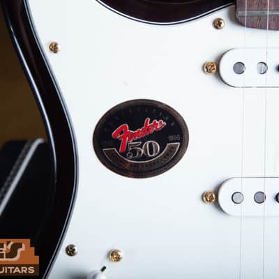 LEFTY Fender Stratocaster 50 years of Excellence 50th Anniversary 1996 - Sunburst image 5