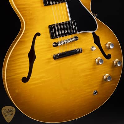 2024 - Gibson Custom Shop PSL '64 ES-335 Figured Reissue Gloss Green Lemon 7.11 #140497 image 6