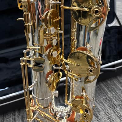 Jupiter Bari sax JBS 1100 2020-2025 - Silver body with gold keys image 10