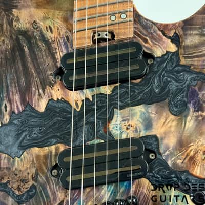 Legator Ghost X6F Multiscale Headless Electric Guitar w/ Bag - Coral image 6