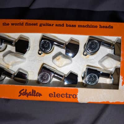 Schaller M6 six in line tuners 1990's - Chrome image 2