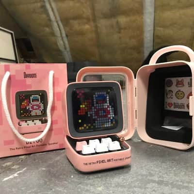 Smart Retro Pixel-Art Bluetooth Portable Speaker / Alarm Clock + Apps image 6