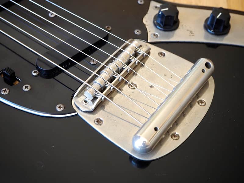 1980s Fernandes Mustang FMT-50 Offset Electric Guitar Black | Reverb