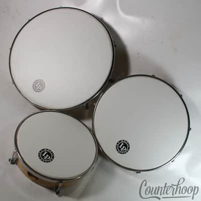 *LP Plenera Set Hand Drums 12", 10", 8" x2 1/8 Made In Pakistan Music Collection image 2