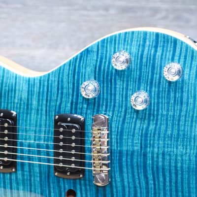 PRS SE Zach Myers Semi-Hollow Body Myers Blue Electric Guitar w/Bag #H091079 image 4