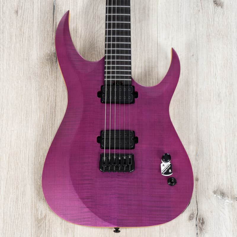 Mint Schecter John Browne Tao-6 Guitar, Ebony Fretboard, Satin Trans Purple image 1