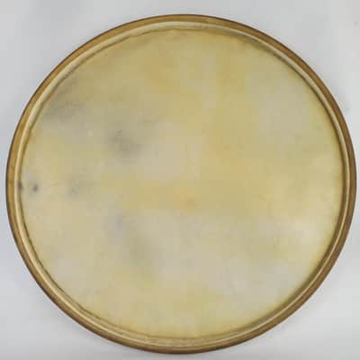 Leedy 18"Calf Skin Bass Drum Head Maple Flesh Hoop Superior Hardwhite Floor Tom image 3