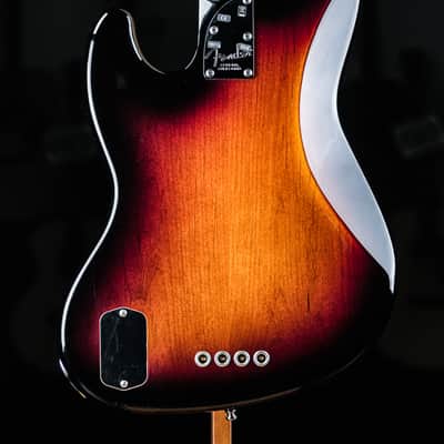 2013 Fender American Deluxe Jazz Bass 3-color sunburst image 11